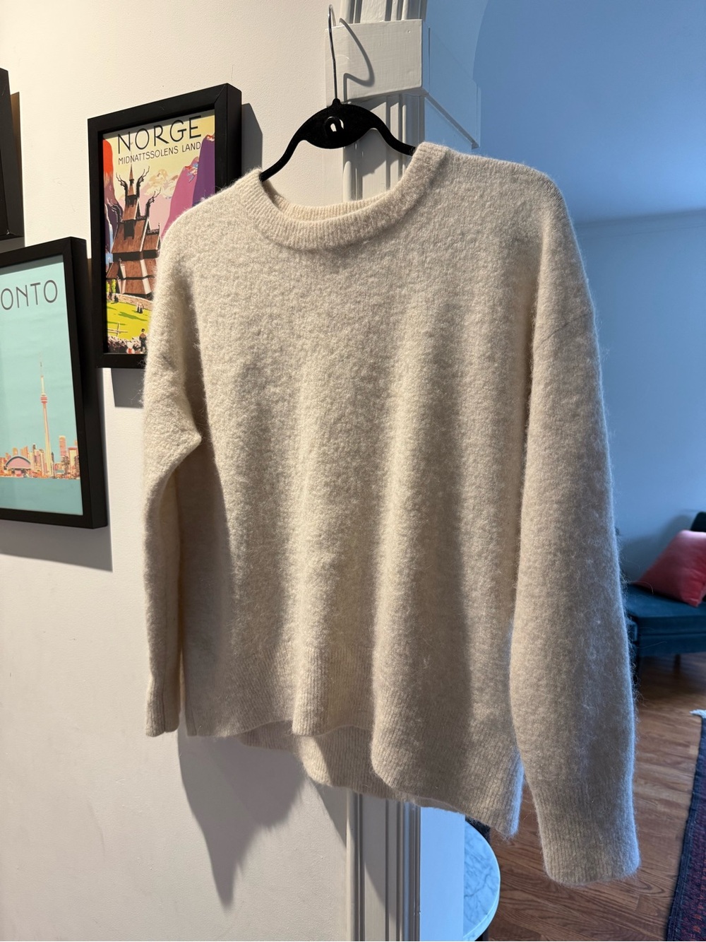 Babaton Soft Cream Crewneck Sweater